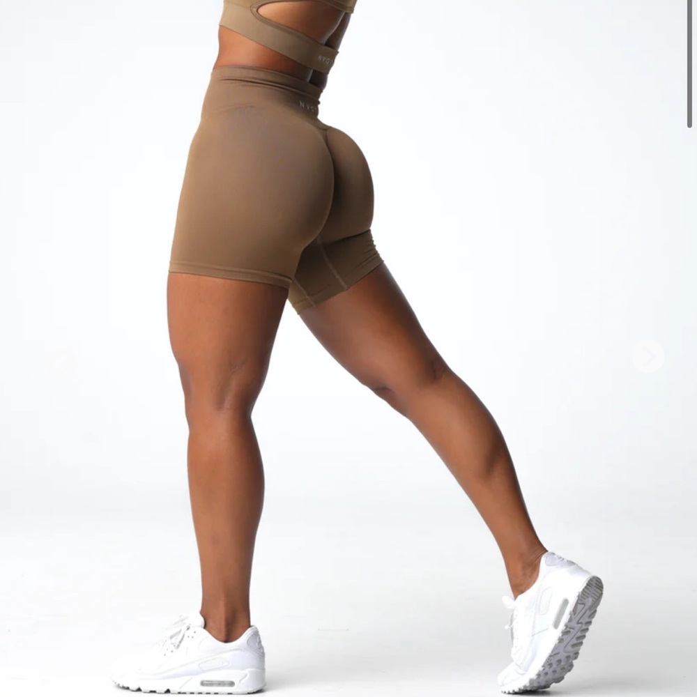 🆕 NVGTN Toasted Almond Solid Seamless Shorts